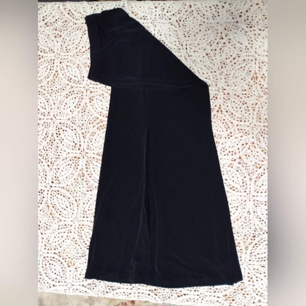 NEW Susan Graver Liquid Knit Gored Petite Maxi Skirt